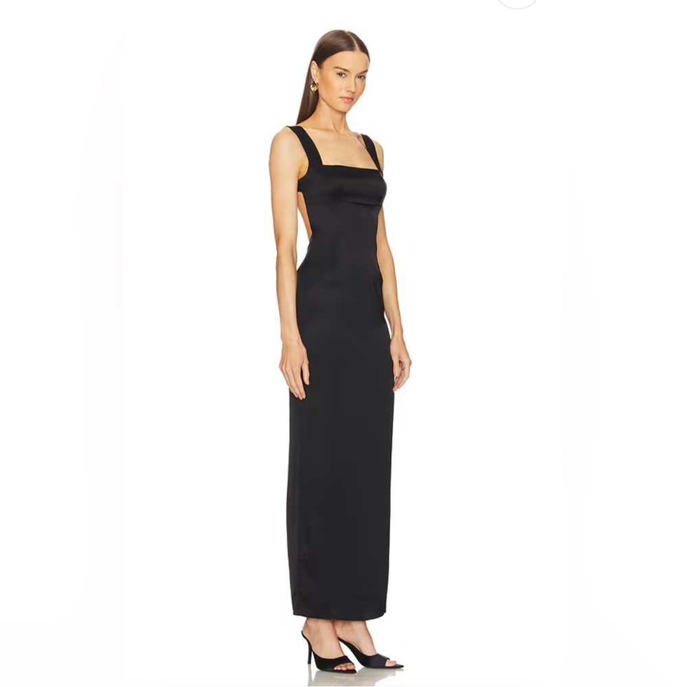 Revolve x Michael Costello Black Backless Dress